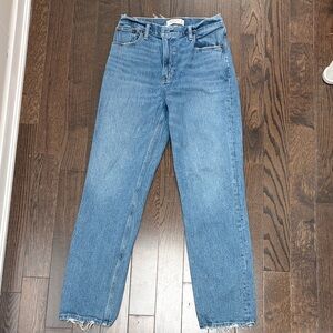 Abercrombie & Fitch Classic Blue Straight Leg Jeans